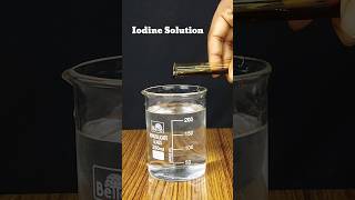 Amazing Science experiment | Iodine +Vitamin C #shorts #chemistry