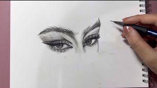 تعلم رسم العين بالخطوات