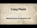 Copy & Paste Between Microsoft Dynamics GP and Excel