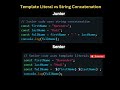Difference between String concatenation and Template literals .#javascript#shorts#coding#programming