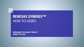 Debugging the blinky project (e²studio)