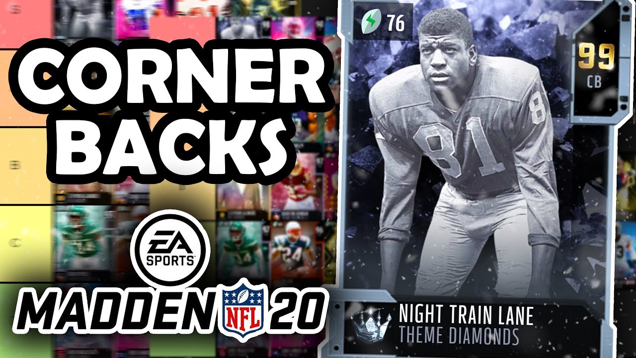 RANKING The BEST Cornerbacks In Madden 20 Ultimate Team (Tier List ...