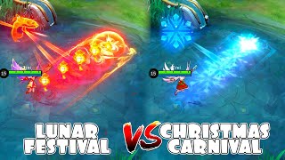 Rafaela Lunar Festival VS Christmas Carnival Skin Comparison