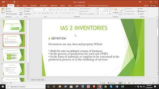 IAS 2 INVENTORIES ACCA FR