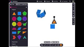 create your own nets in #polypad #mathigon to fold and unfold