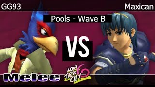 LTC 6  - GG93 (Falco) vs Maxican (Marth) Pools - Wave B - Melee