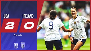 Fox, Horan lift USA over Ireland 🫡 | USWNT 2-0 Ireland | Official Highlights