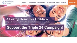 Announcing the Masonic Home of Georgia's Triple 24 Campaign