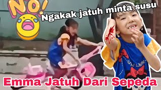 Ngakak Emma Jatuh Dari Sepeda Reaksi Anak Cerdas Diluar Nalar 🤣