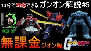 『ガンオン』ジオン編:無課金(初心者)にオススメする強機体【機動戦士ガンダムオンライン】