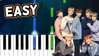 BTS (방탄소년단) IDOL 100% EASY PIANO TUTORIAL