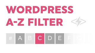 Create an A-Z Filter For Your Wordpress Posts