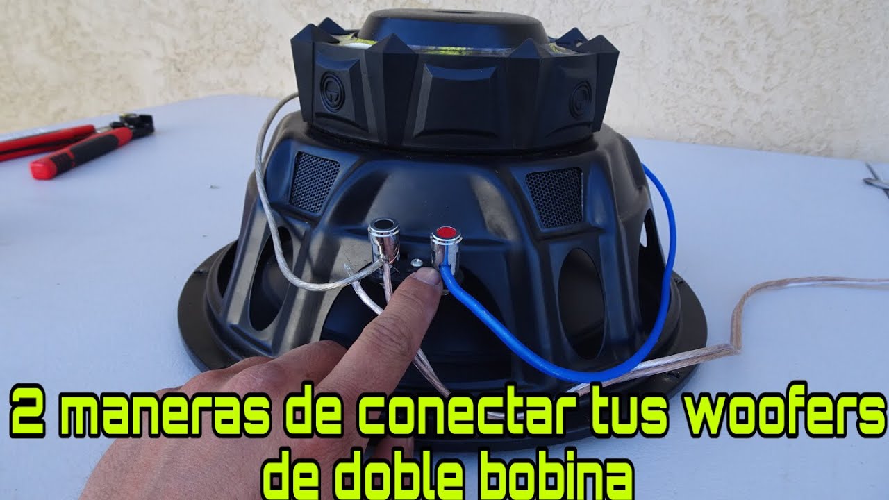 Como Conectar Un Woofer Doble Bobina - YouTube