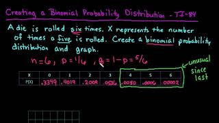 Create a Binomial Probability Distribution and Histogram Using the TI-84