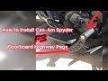 Can-Am FS Spyder Highway Pegs (install video)