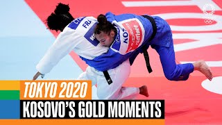 🇽🇰🥇Kosovo's gold medal moments at #Tokyo2020 | Anthems