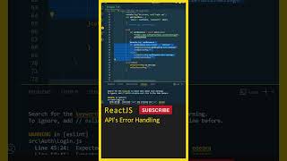 How to Handle API Errors? React JS Tutorial, ReactJ ReactJS In Telugu, Web Development #shorts