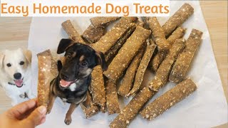 ขนมน้องหมา ทำง่ายมาก ส่วนผสม 4 อย่าง น้องหมาชอบมาก Easy Home Made Dog Treats l Fit Food Fun