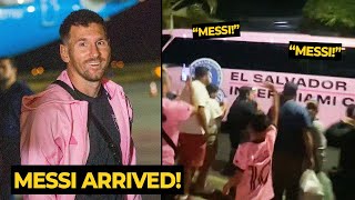 Fans went crazy after MESSI ARRIVAL to El Savador airport | Football News Today