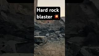 Hard rock blasting 💥 #rock #hardrock #granite #query #india #blasting #blackstones