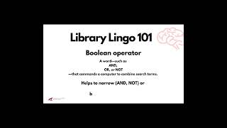 Meriam Library Lingo - Boolean operators