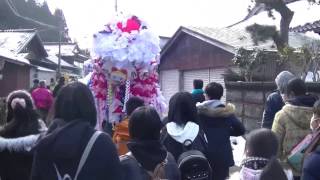 切通稲荷神社梵天祭り 梵天行列