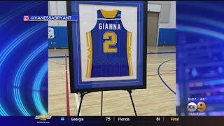 Vanessa Bryant Shares Photos From Daughter Gianna's School Jersey Retirement