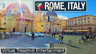 Rome Italy Walking Tour - Virtual Treadmill Walking Tour - City Walks 4K