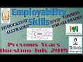 Previous One Year Trades Question JULY 2019 Employability Skills|Tamil&English|ITIMOCKTEST ALLTRADES