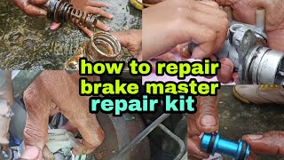 HOW TO REPLACE & REPAIR BRAKE MASTER/ REPAIR KIT/SUZUKI MULTICUB