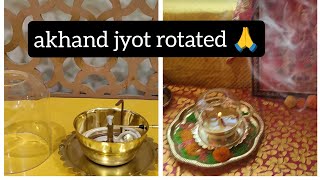 Akhand diya rotated 🙏