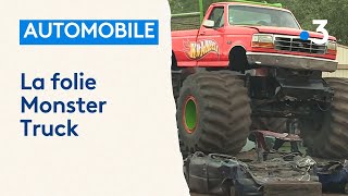 Automobile : des cascadeurs dans des Monster Trucks se donnent en spectacle