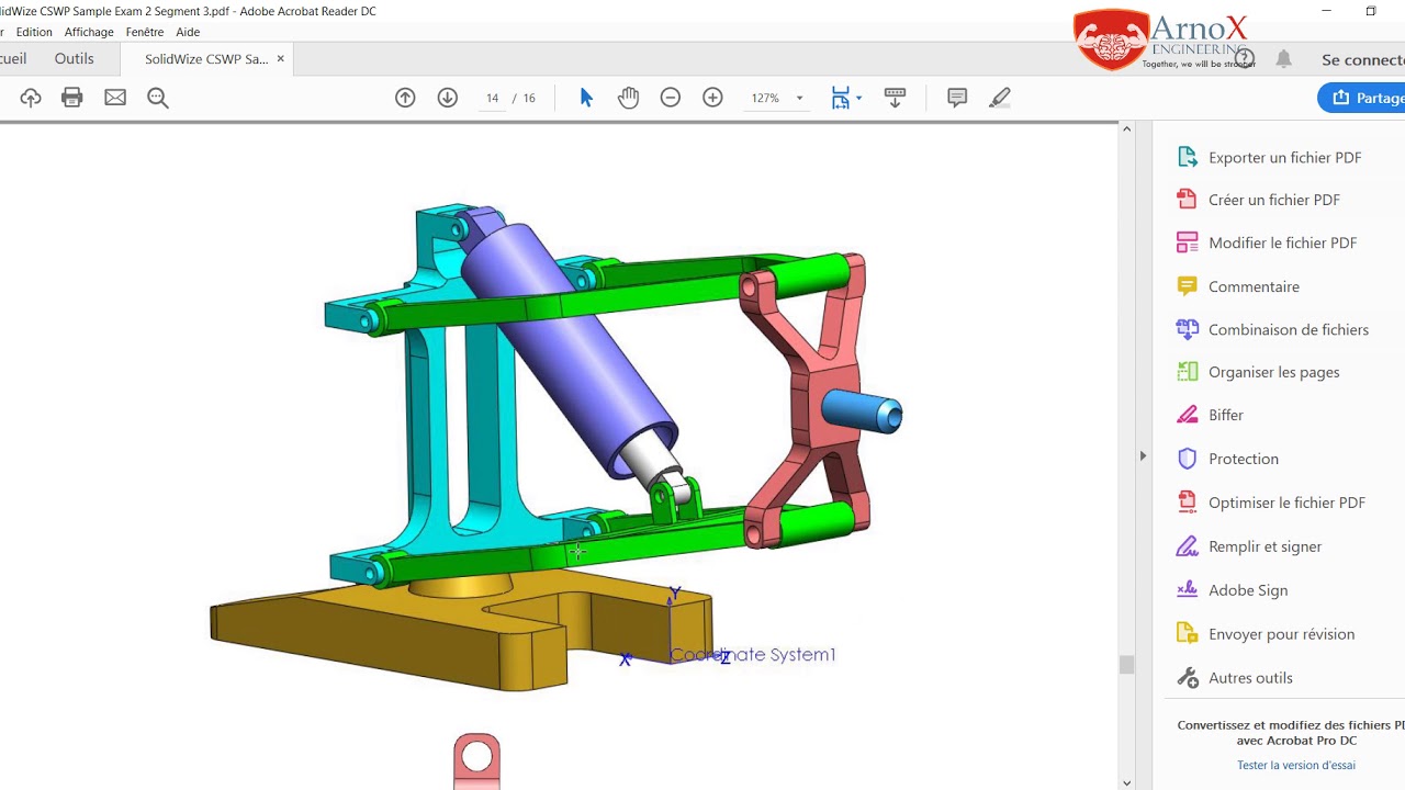 14 Preparation CSWP Exam SolidWorks Segment 3 By ArnoX Engineering 4 On ...