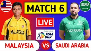 Malaysia Vs Saudi Arabia Live | MAL vs SAU | ACC Premier Cup