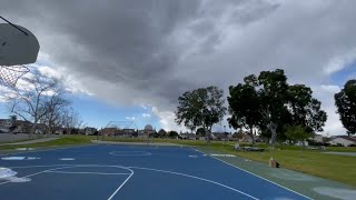 Basketball Shootaround *w/ Questionable Thunder Clouds?* - Friendship Park, Cerritos (March 1, 2023)