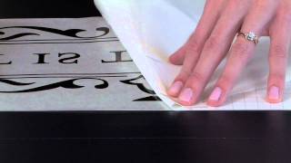 How to Apply Vinyl Wall Quotes: Troubleshooting - Removing the  Backing Paper