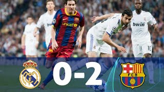 Real Madrid vs Barcelona (0-2) 2010/2011 UCL Highlights