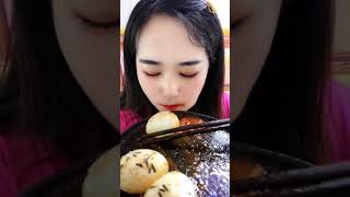 ASMR | China , eating fast  ,  girl eat china fries food