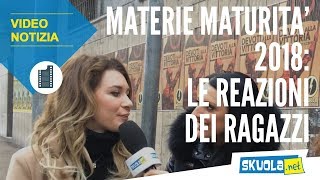 Materie Maturità 2018: le reazioni dei ragazzi