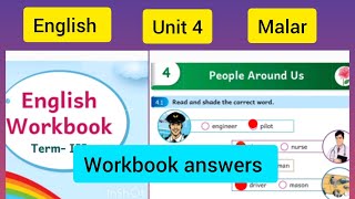 Term 3class3 Unit 4 People around us English Malar Workbook answers Ennum Ezhuthum