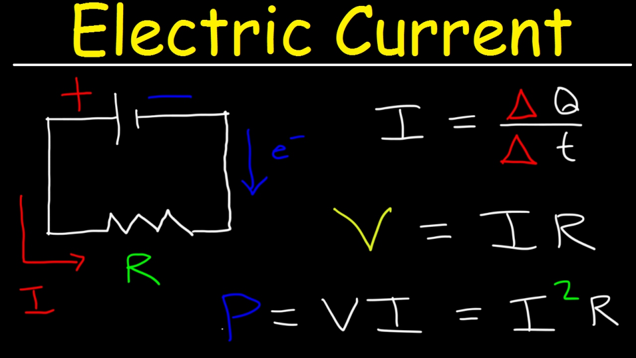 Electric Current & Circuits Explained, Ohm's Law, Charge, Power ...