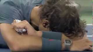 Rafael Nadal wins 2013 US Open!  Nadal crying after winning the US Open 2013