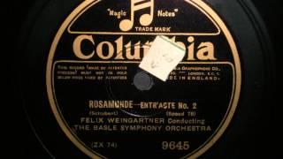 Felix Weingartner - Schubert - Rosamunde Entr'acte No. 3