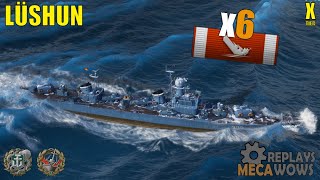 Destroyer Lüshun 6 Kills \u0026 159k Damage | World of Warships Gameplay