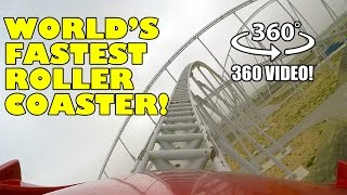 Formula Rossa World's Fastest Roller Coaster VR 360 POV Ferrari World Abu Dhabi Virtual Reality