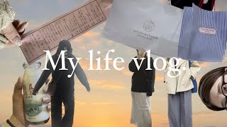 [vlog]大学生vlog/年末年始の過ごし方/お買い物🥹🎶/ネイル、ヘアサロンに行く🏃🏼‍♀️！/後期テストのお勉強😮‍💨