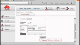 HUAWEİ HG521 - Modem Kurulumu TTNET