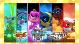 Paw Patrol Mighty Pups Save Adventure Bay Snow Rescue Mission Let's Play Pt2