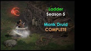 Finished LADDER Monk Druid - D2R Season 5 Off-Meta Build