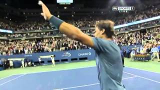 US Open Final 2013    Rafa Nadal crying after winning